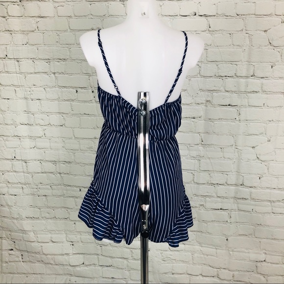 Settin Stripe Rise Of Dawn Blue/White Romper Sz S - Picture 5 of 9